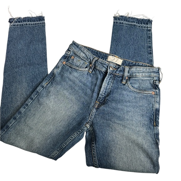 FREE PEOPLE - We the free Boyfriend Blue Jeans Size 27 - Picture 5 of 9